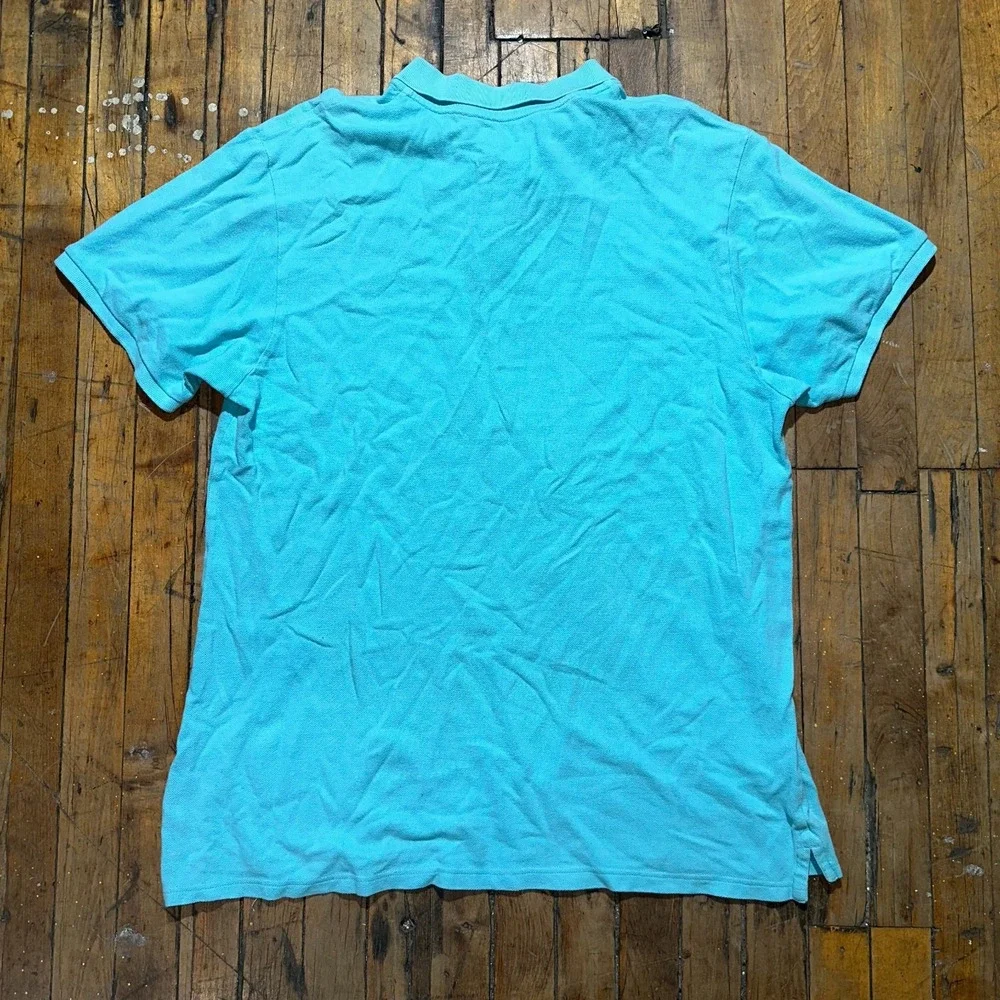 Old Navy Polo Shirt‎ Boys XL Blue Regular Fit Short Sleeve Logo Golf Performance